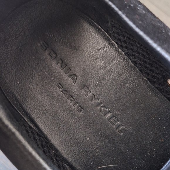 Sonia Rykiel Black & Good Platform Sneakers Sz 38 / 8 - Picture 11 of 12